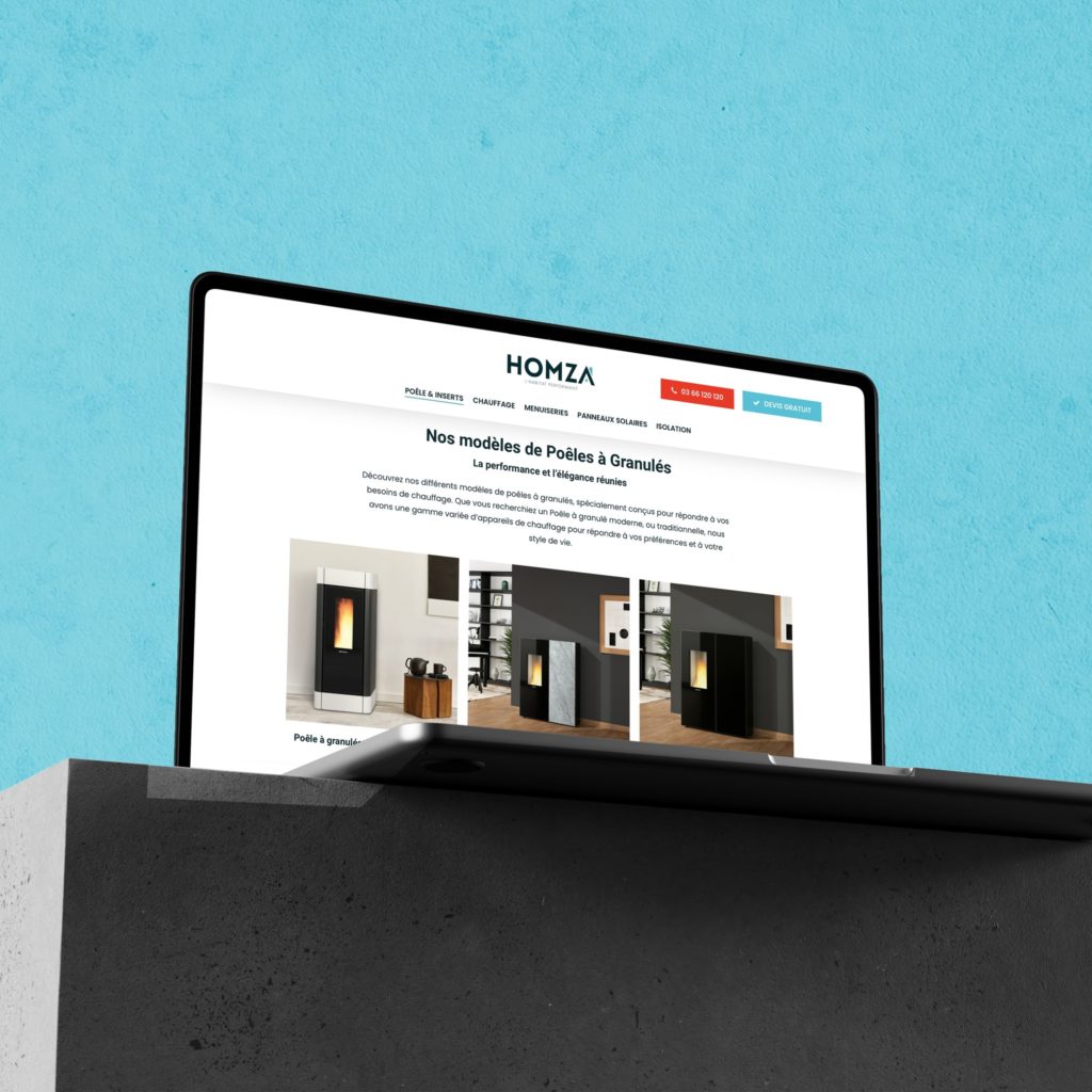 Site internet - Homza - Agence GUS